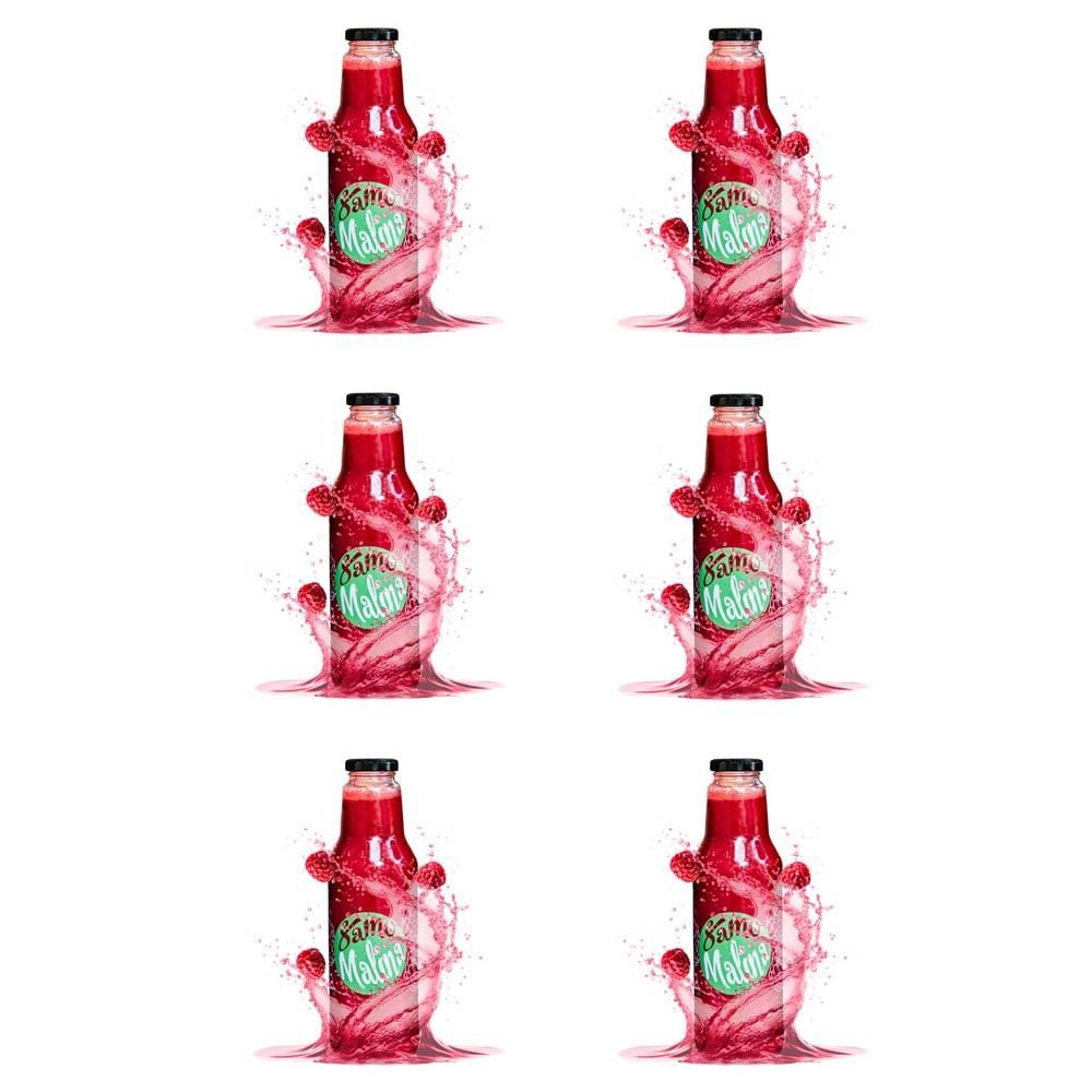 sok od malina 6x 0,75l